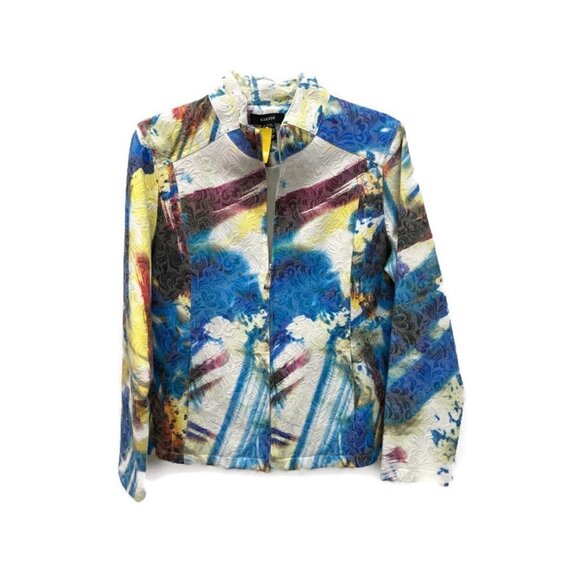 Kaktus Watercolor Print Zip Up Jacket - Picture 1 of 2